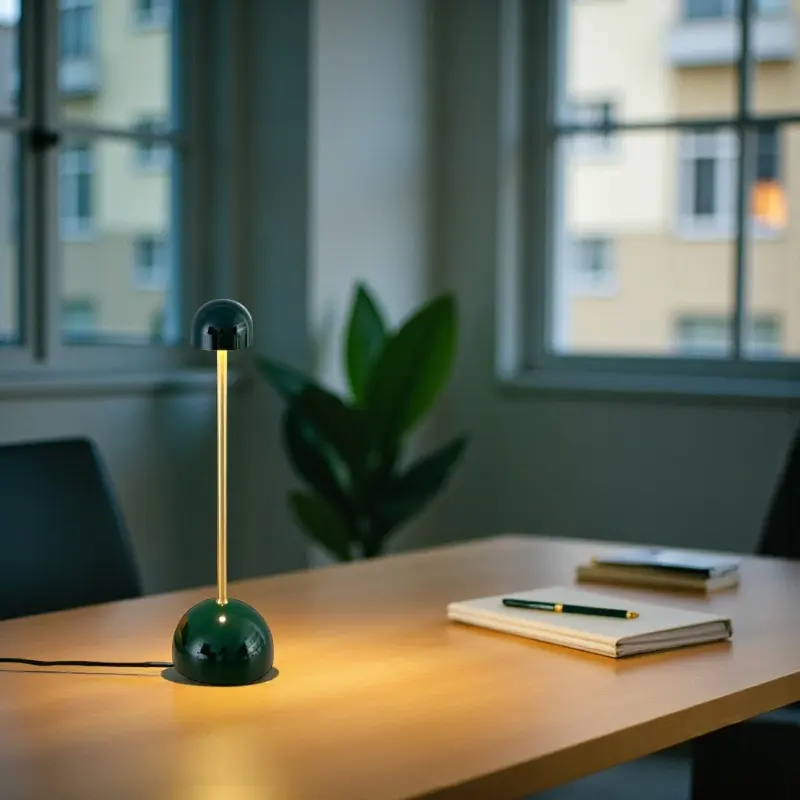Mirela - Kabellose LED-Schreibtischlampe mit Up-Light