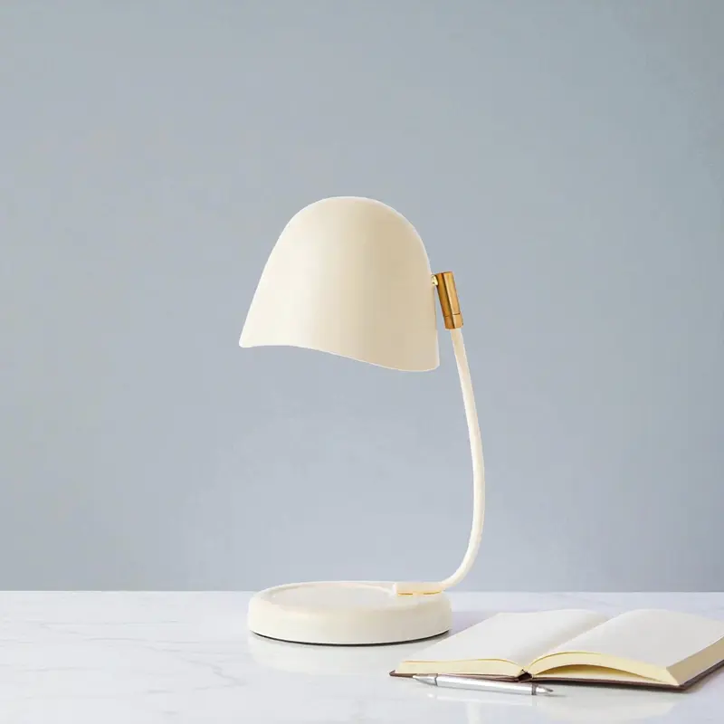Mirela - Metall-Tischlampe mit Kerzenhalter