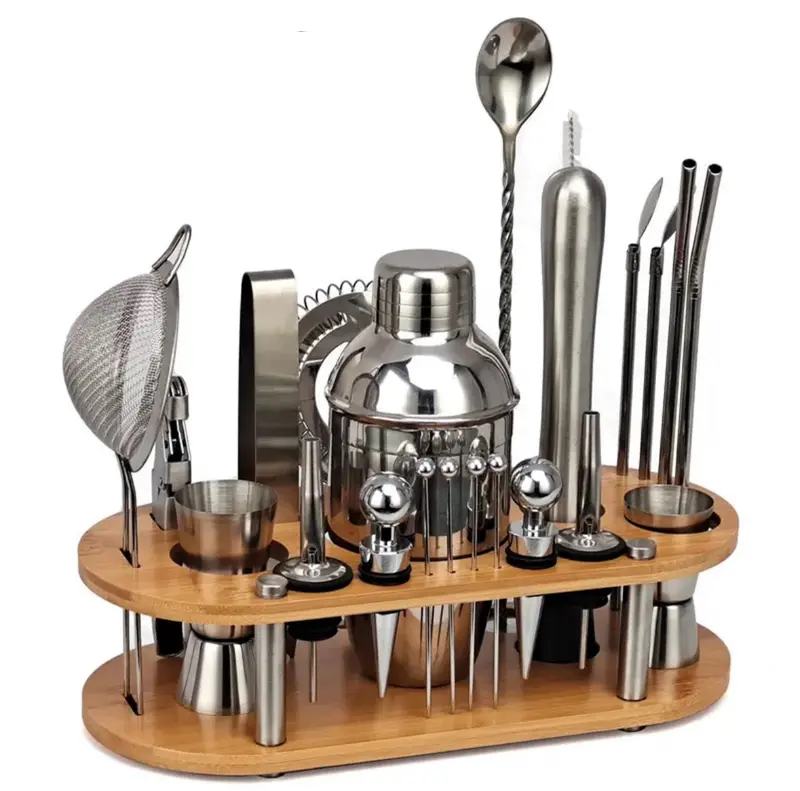 Mixoro Cocktailset – 23-delig Bartender Set met Shakers & Tools