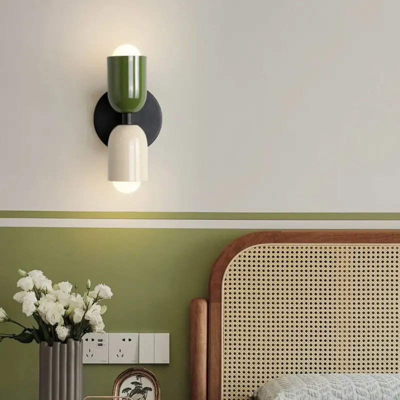 Modern Double-Head LED Wall Sconce in Stainless Steel