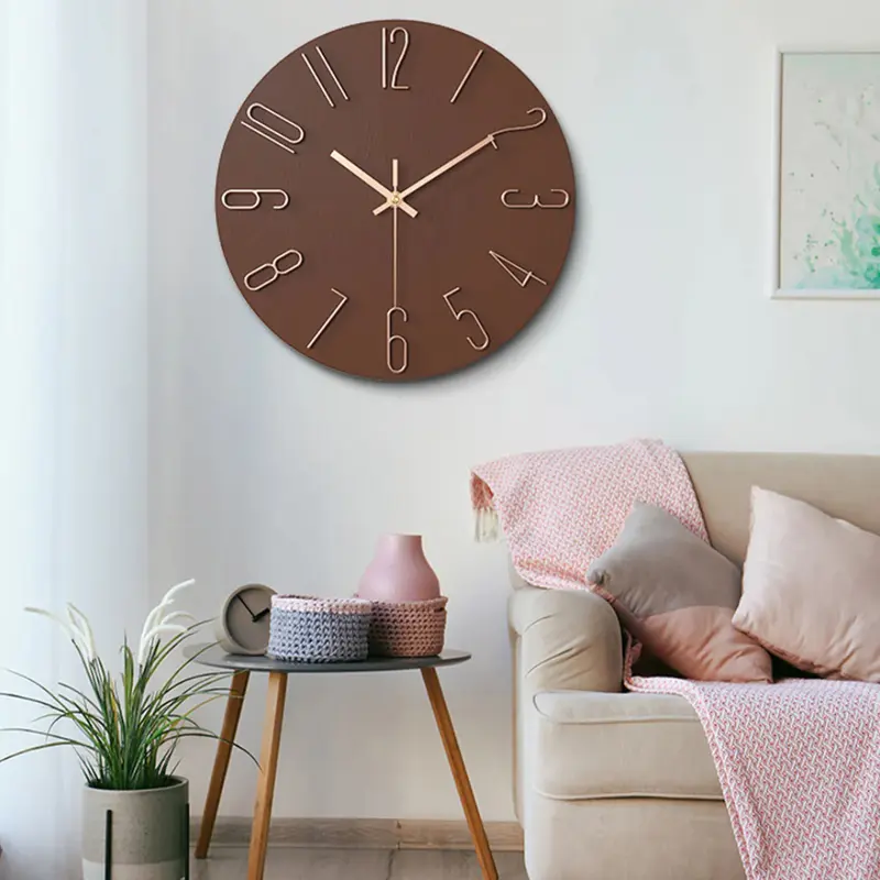 Moderne en Stille Wandklok | Stijlvol & Minimalistisch Ontwerp