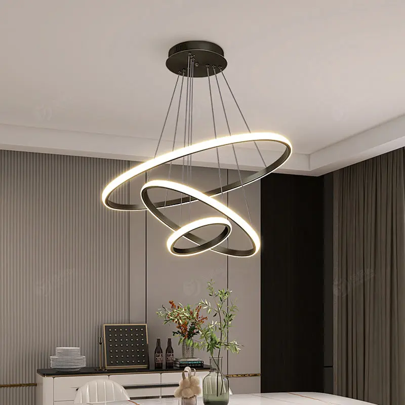 Moderne Plafondlamp Met 3 Dimbare Lichtstanden En Elegant Ringdesign