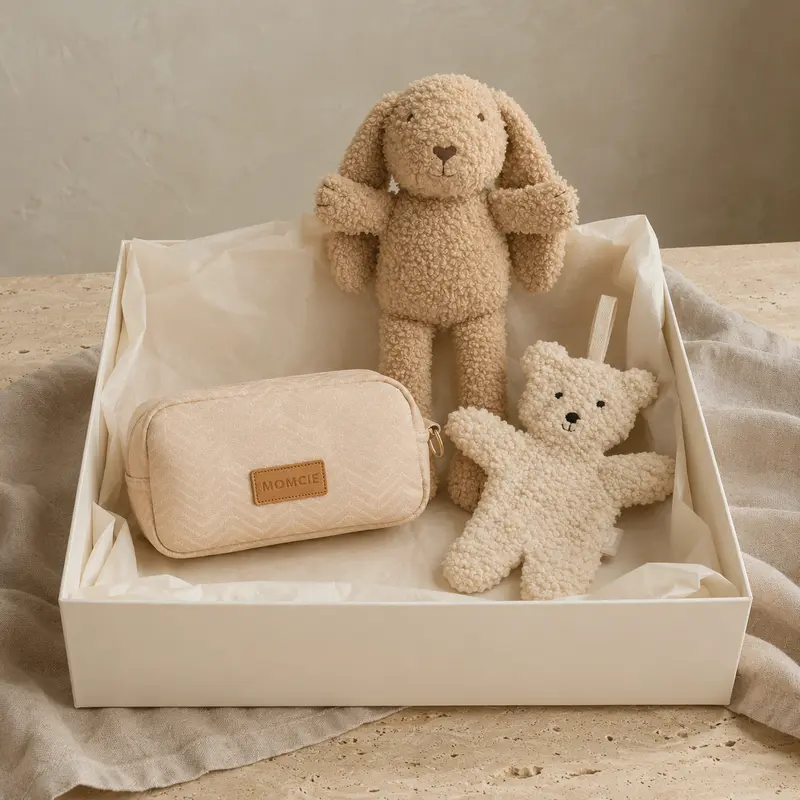MOMCIE Welkom Kleintje Giftbox (Sand)