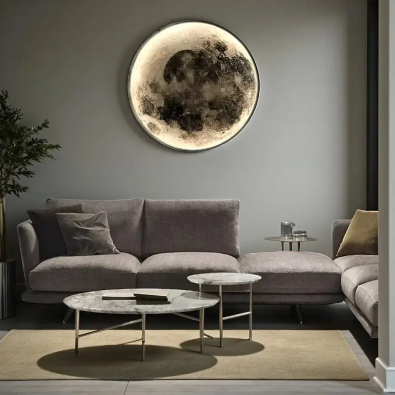 Mond - LED Mond Wandleuchte minimalistisch