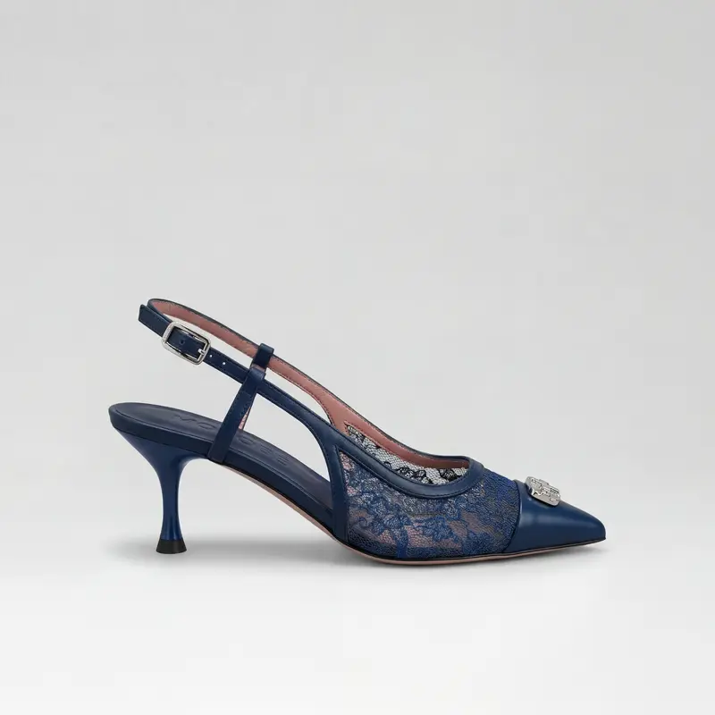 Morobé Deliah 12 Sandal Dentelle Navy
