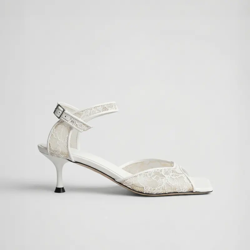 Morobé Griselda 15 Sandal Dentelle White