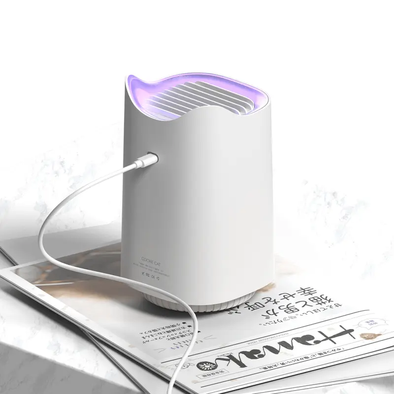 MosquitoGuard Muggenlamp – Elektrische Muggenvanger Voor Binnen & Buiten – Stil & Milieuvriendelijk – Oplaadbaar Via USB