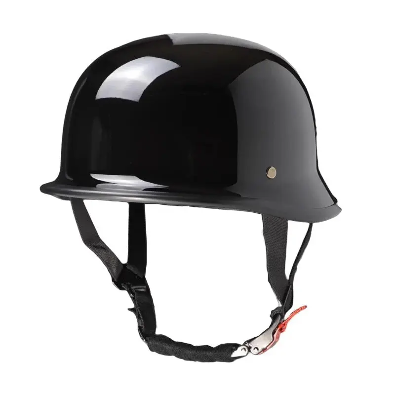 Motorhelm Half – Vintage Ontwerp met Ventilatie en Veiligheidsbril