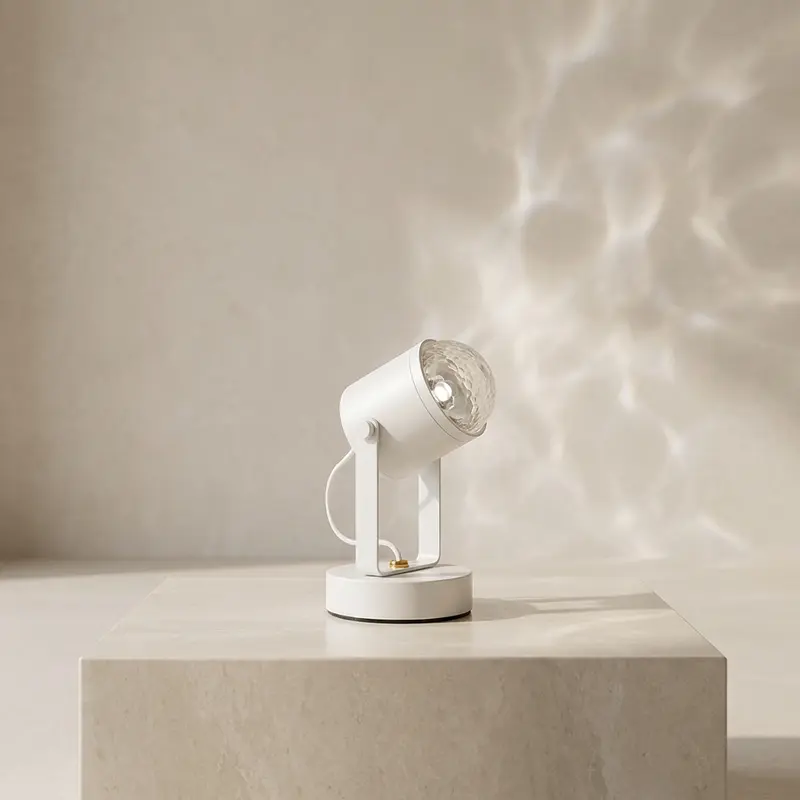 Multicolor RGB LED Table Lamp, Dimmable and Rotates 360°