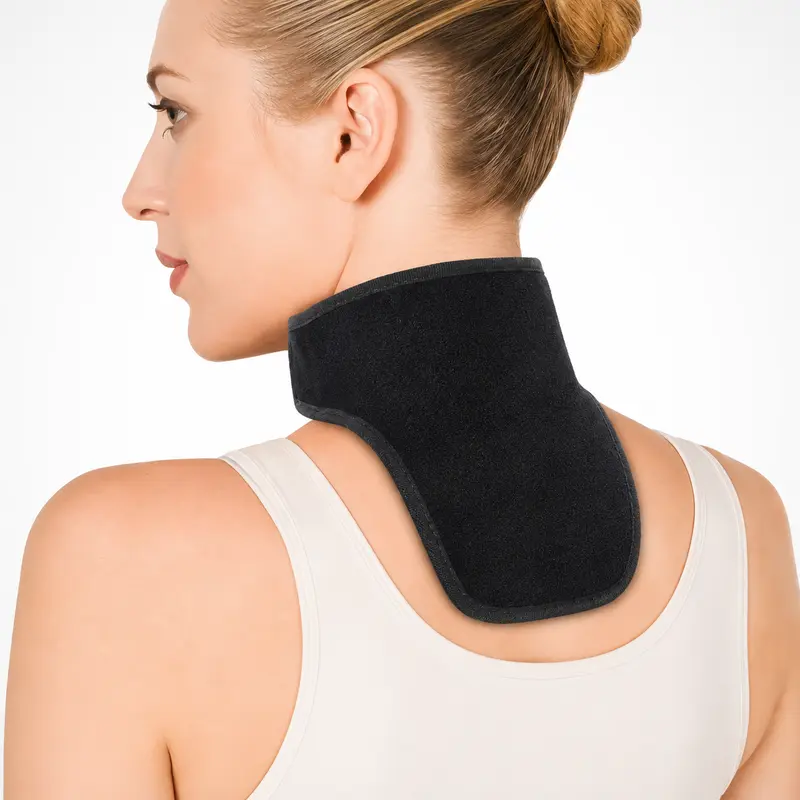 Nekwarmer – gebogen band die zichzelf verwarmt, zonder snoer of batterij