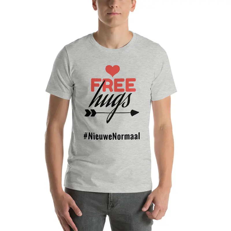 Nieuwe Normaal Unisex T-Shirt Free Huis, gratis verzending