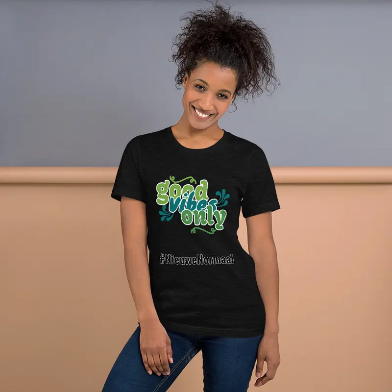 Nieuwe Normaal Unisex T-Shirt Good Vibes, gratis verzending