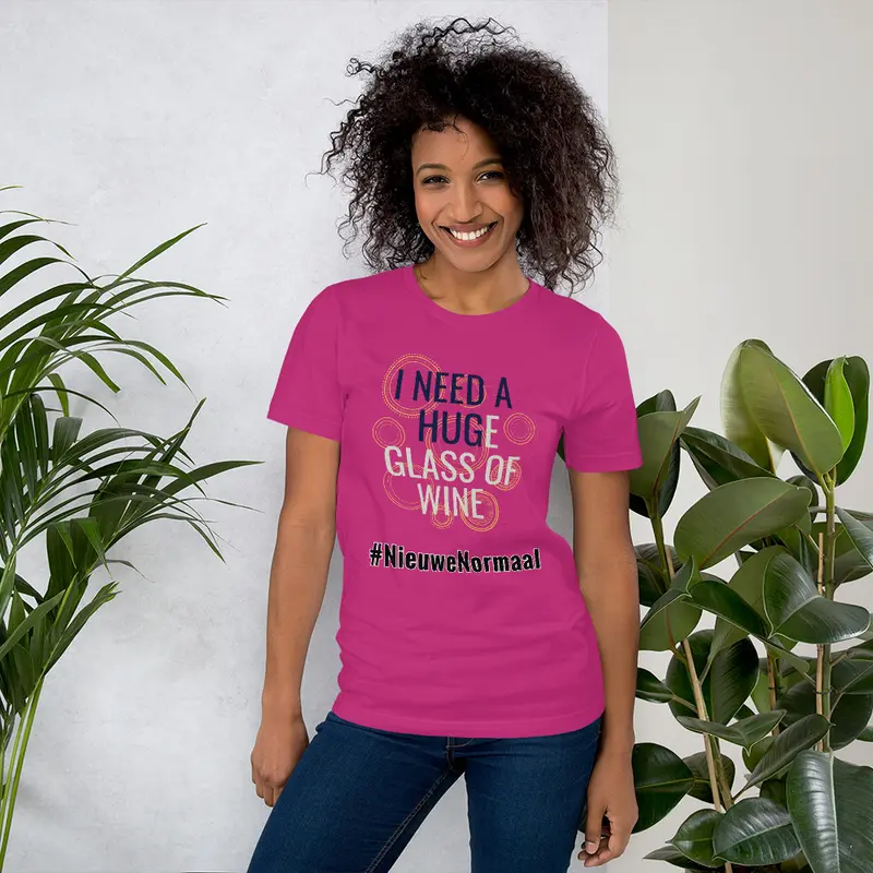 Nieuwe Normaal Unisex T-Shirt I Need A Hug, gratis verzending