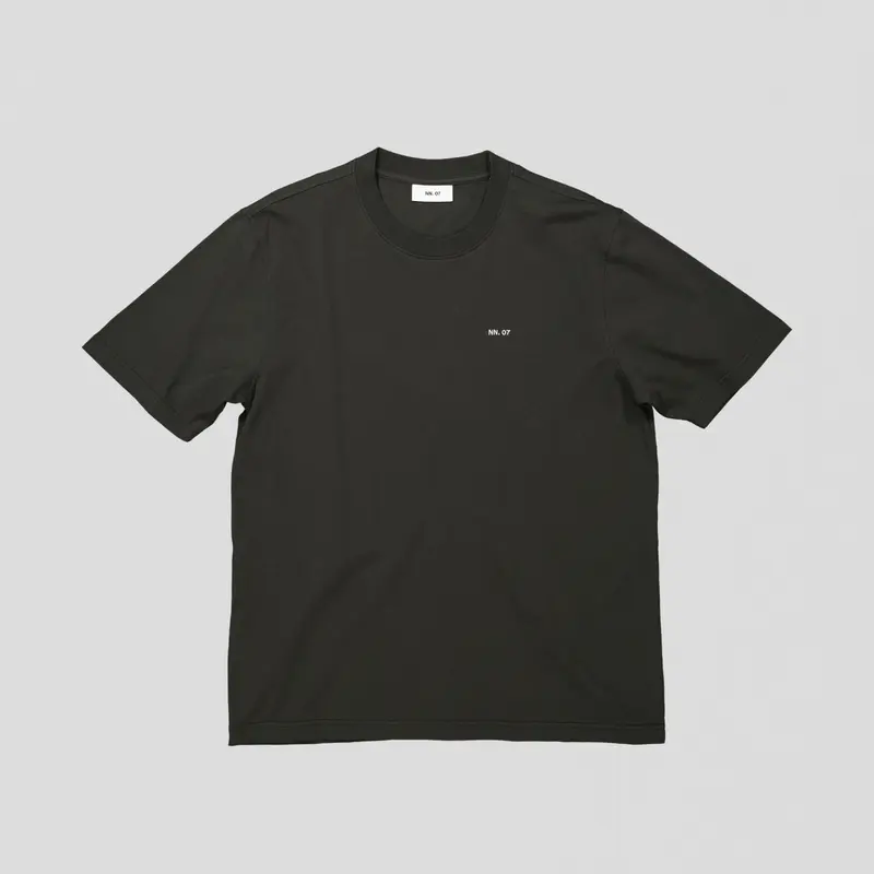 NN07 Adam 3209 EMB T-Shirt Dark Army