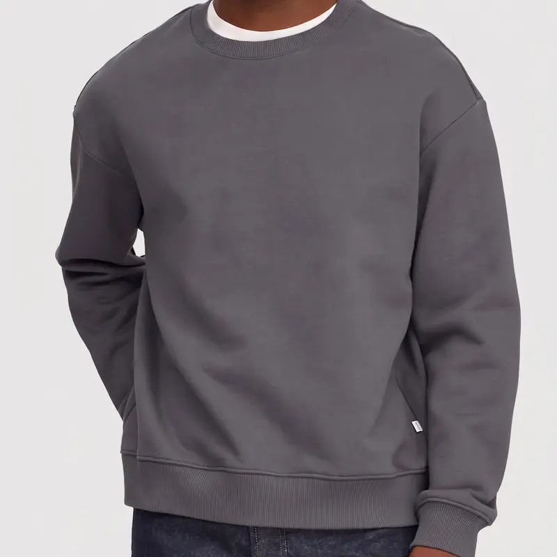 NN07 David Crew 3014 Sweater Charcoal Mist