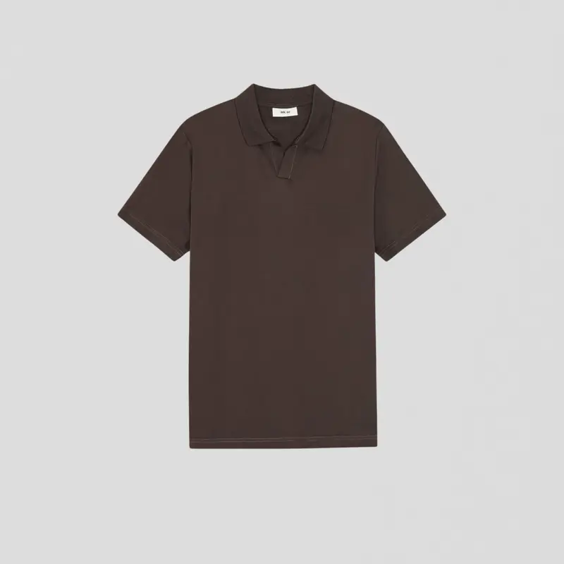 NN07 Paul SS 3525 Poloshirt Deep Truffle
