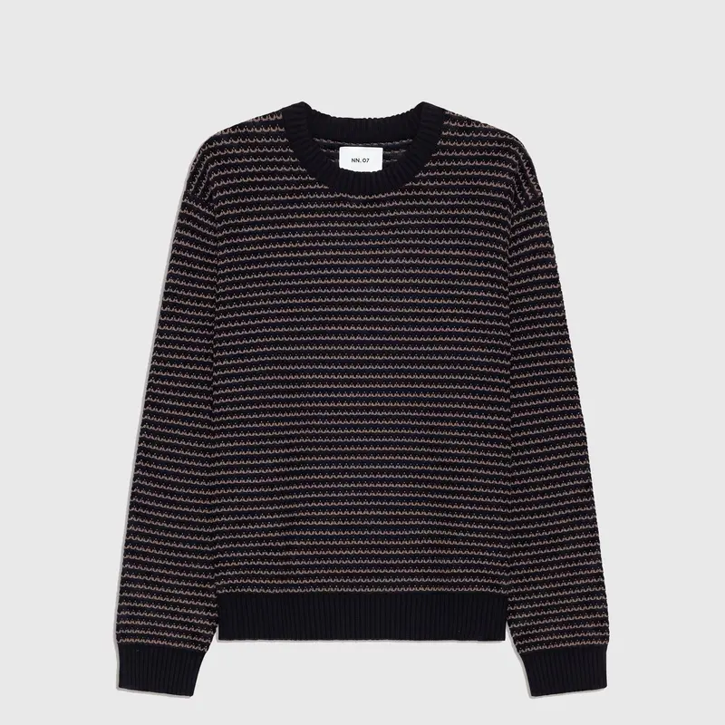 NN07 Russell Crew 60071 Sweater Navy Multi
