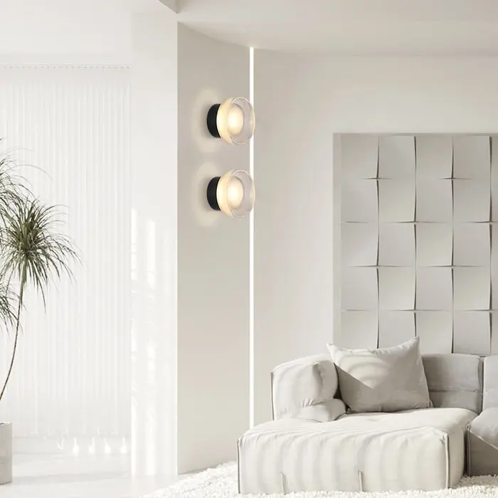 Noctua - Moderne Glas Wandleuchte LED