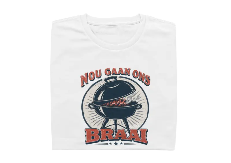 Nou Gaan Ons BRAAI - Mens Shirt