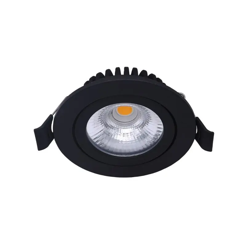 Noxion - LED Kippbarer Slim Spot Schwarz Rund 6W 550lm 60D -