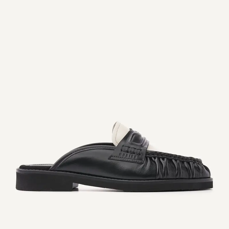 Nubikk Jones Mule Black/White