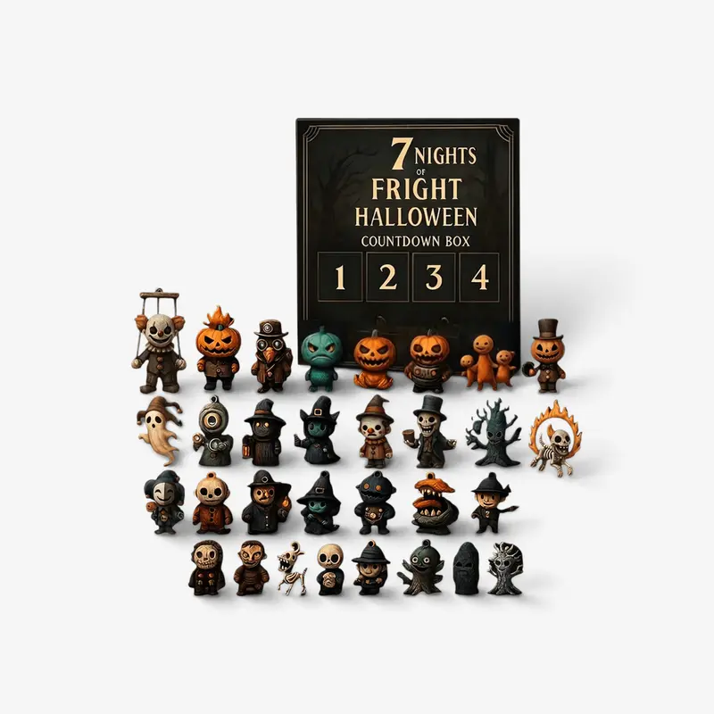 Oktoberkalender – 31 vakjes met een minifiguurtje voor elke dag