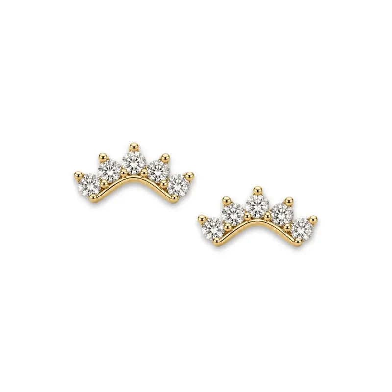 Oorknopjes Dames Met Steentjes Verguld Little Darling