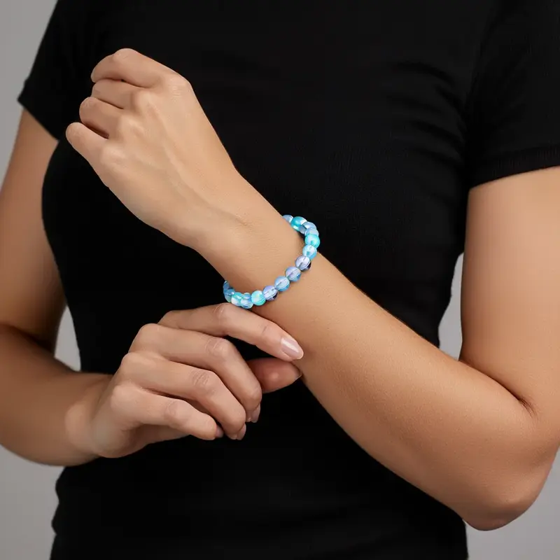 Opal Glow Stretch Bracelet