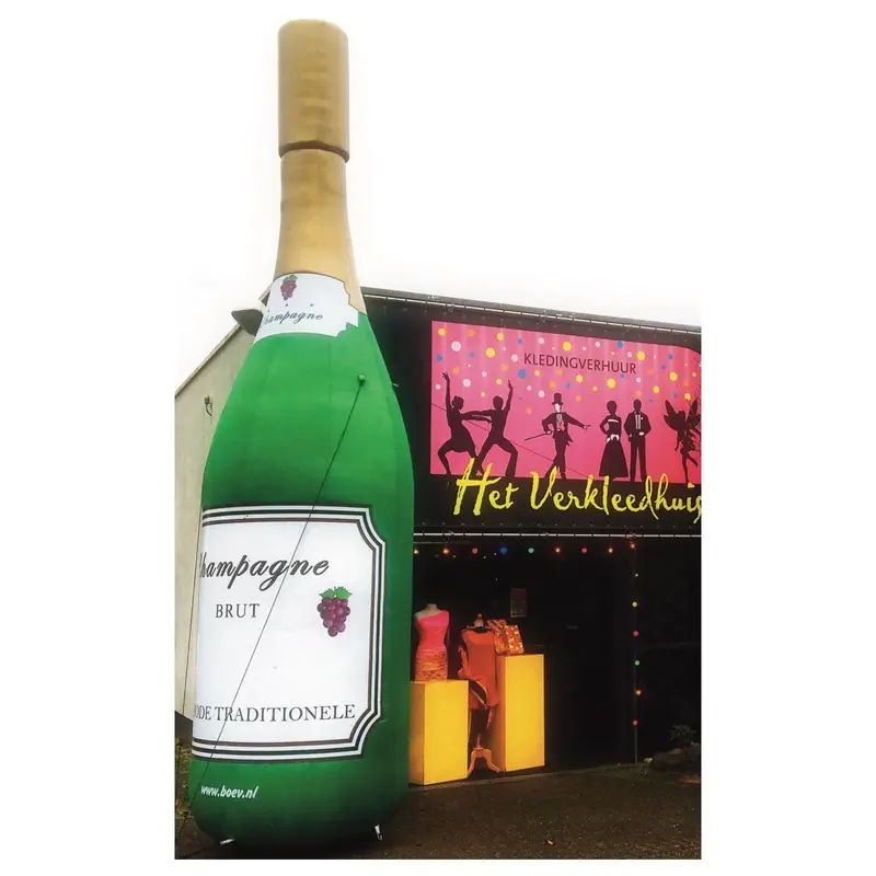 Opblaasbare Champagnefles | Ex-verhuur | Inclusief blower