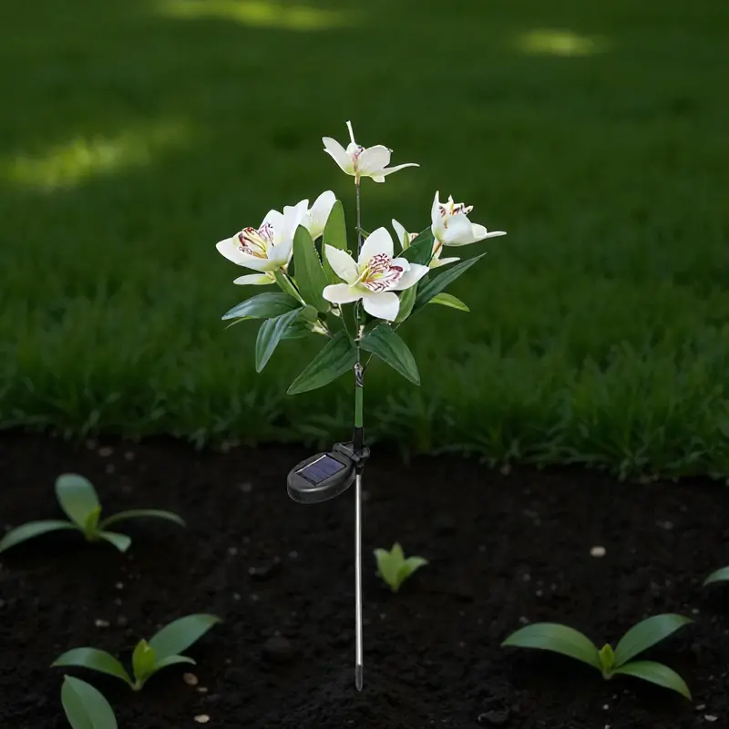 Orchideen - Solar Orchideen Gartenleuchte mit