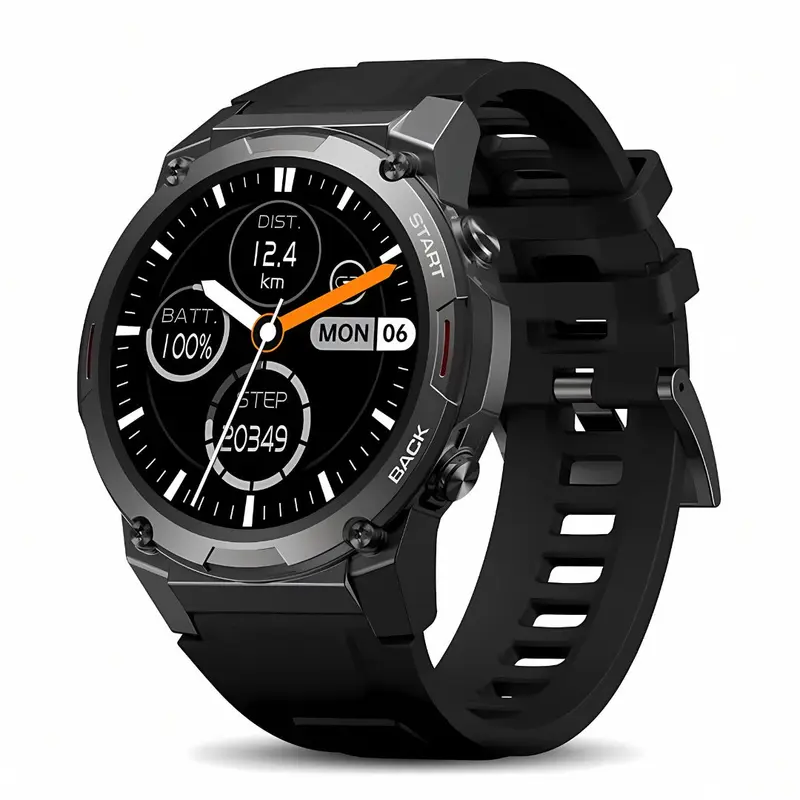 Outdoor Smartwatch Voor Heren Met AMOLED Display En Lange Batterijduur