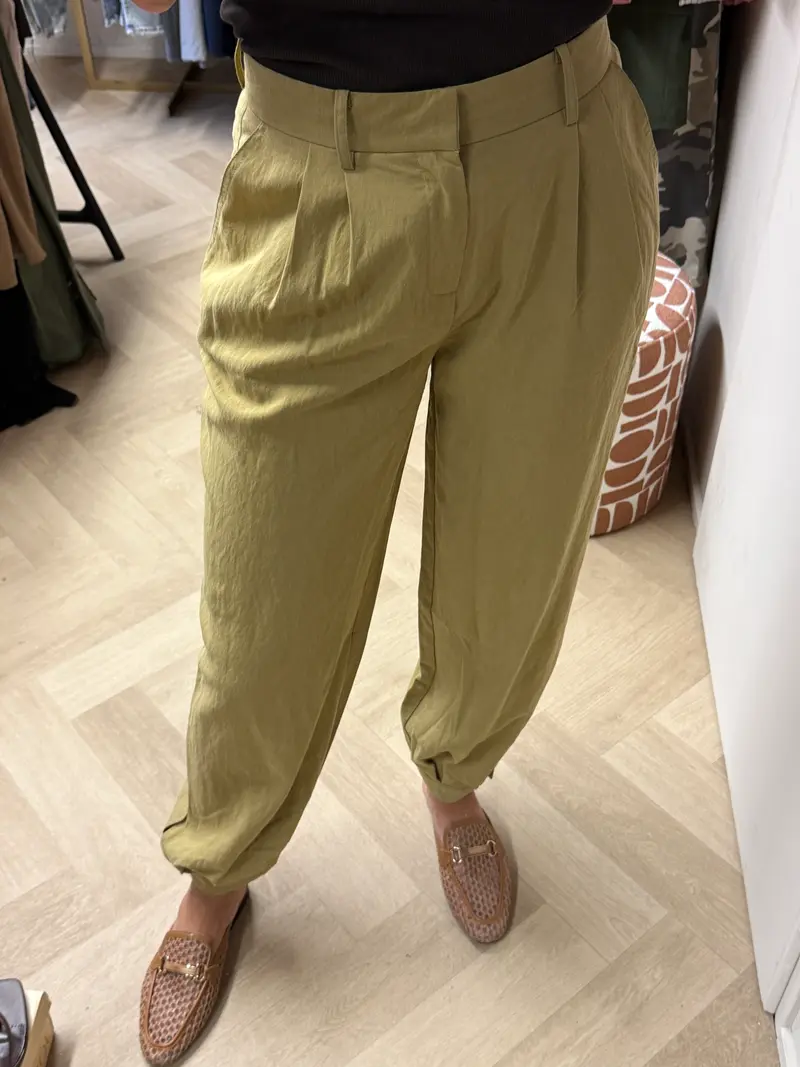 Pantalon Dewi Pof Mosterd