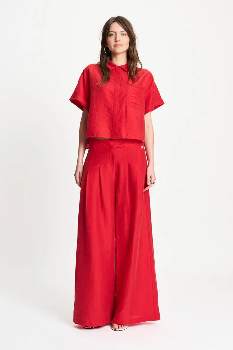 PANTS - Bloom Red
