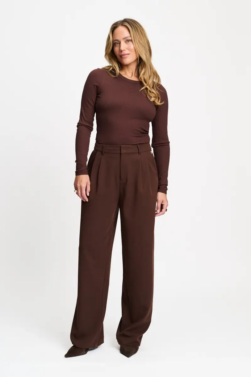 PANTS - Marlou Chocolate Brown