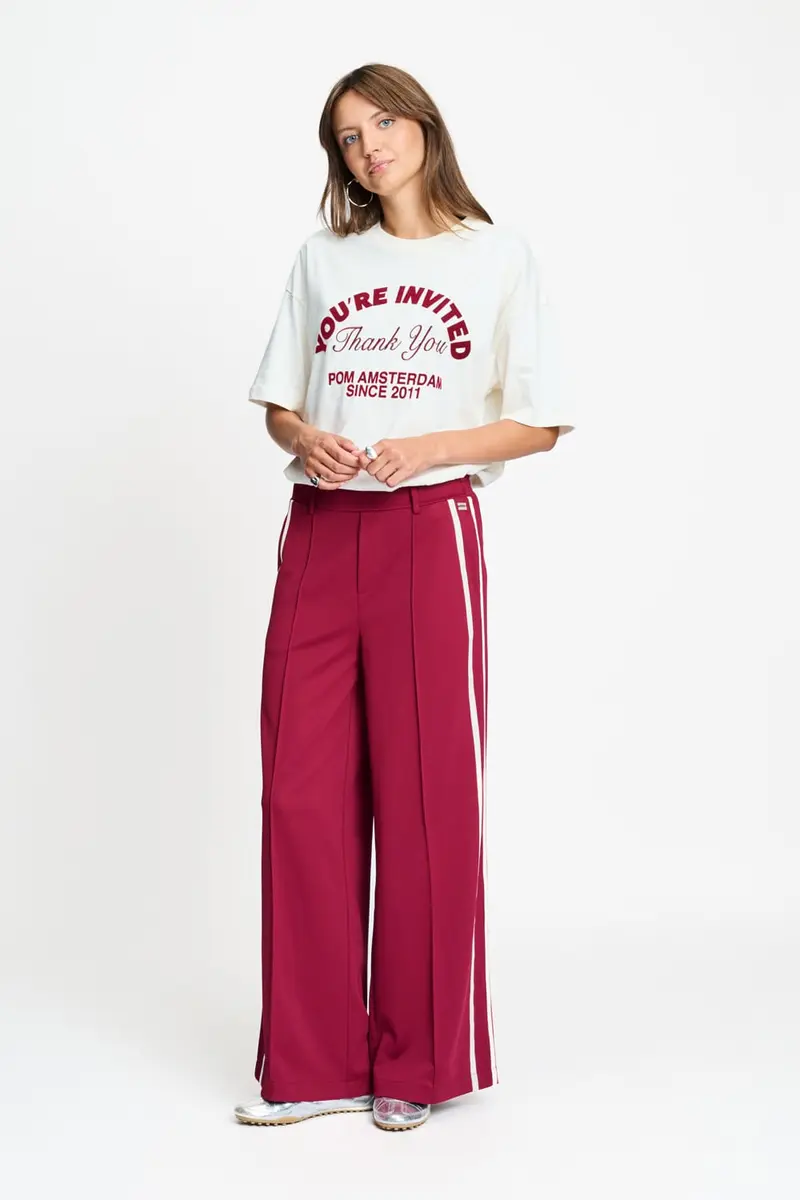 PANTS - Nora Burgundy Red