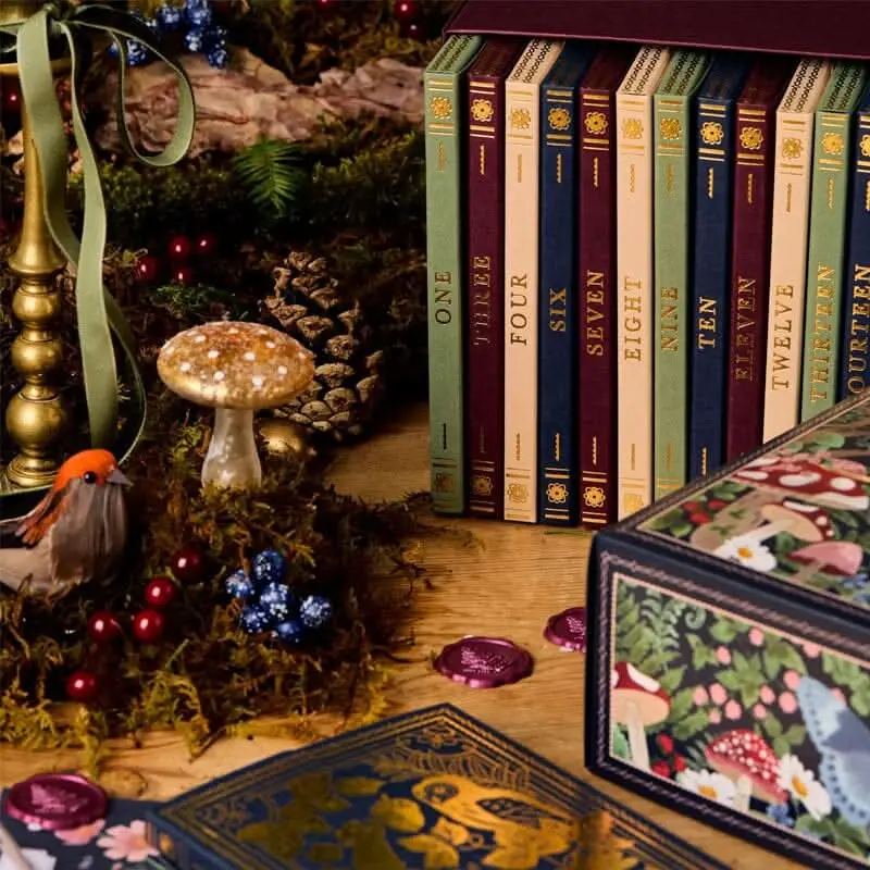 Papierwaren-adventskalender – 24 vakjes met pennen, potloden en kalender