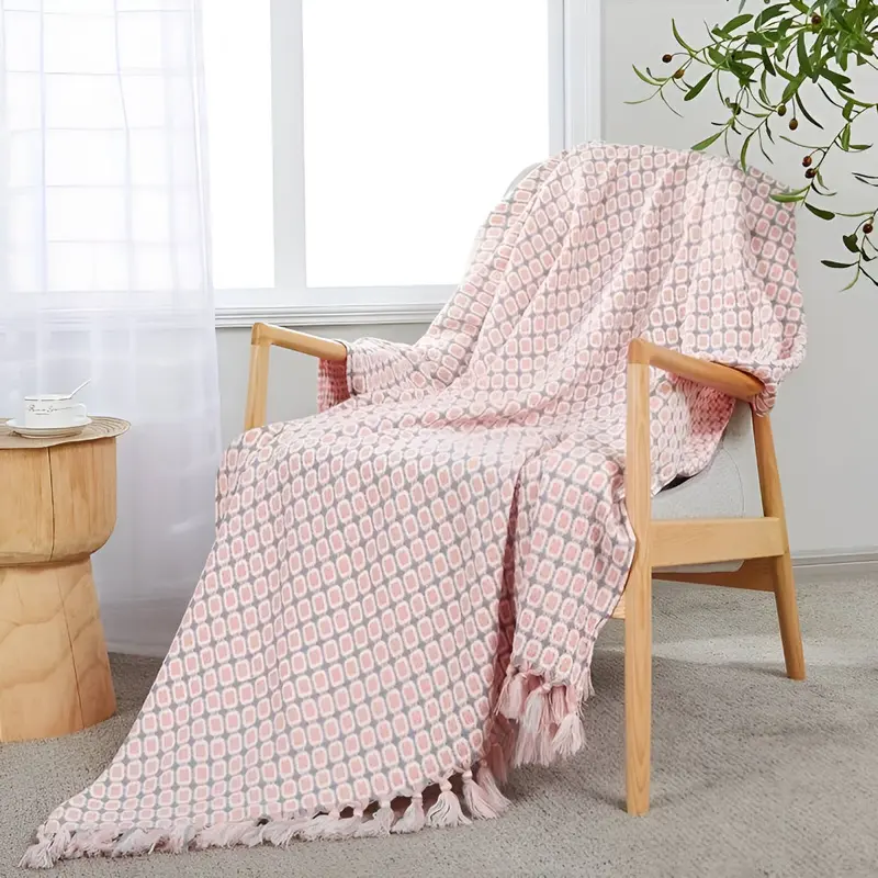 PeaKnit - Plaid - Mehrzweck Fleecedecke aus Polyester mit