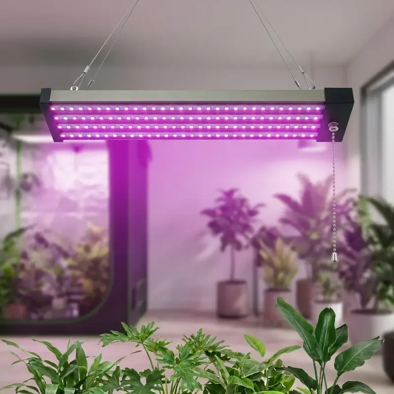 Plantenlamp led – hangende lichtbalk met daglichtspectrum en trekschakelaar