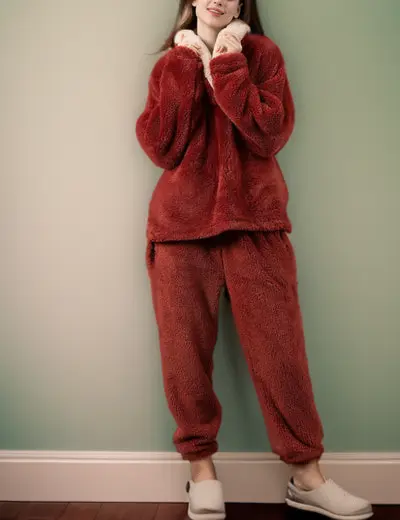 Pluche Loungewear - Tweedelige Set