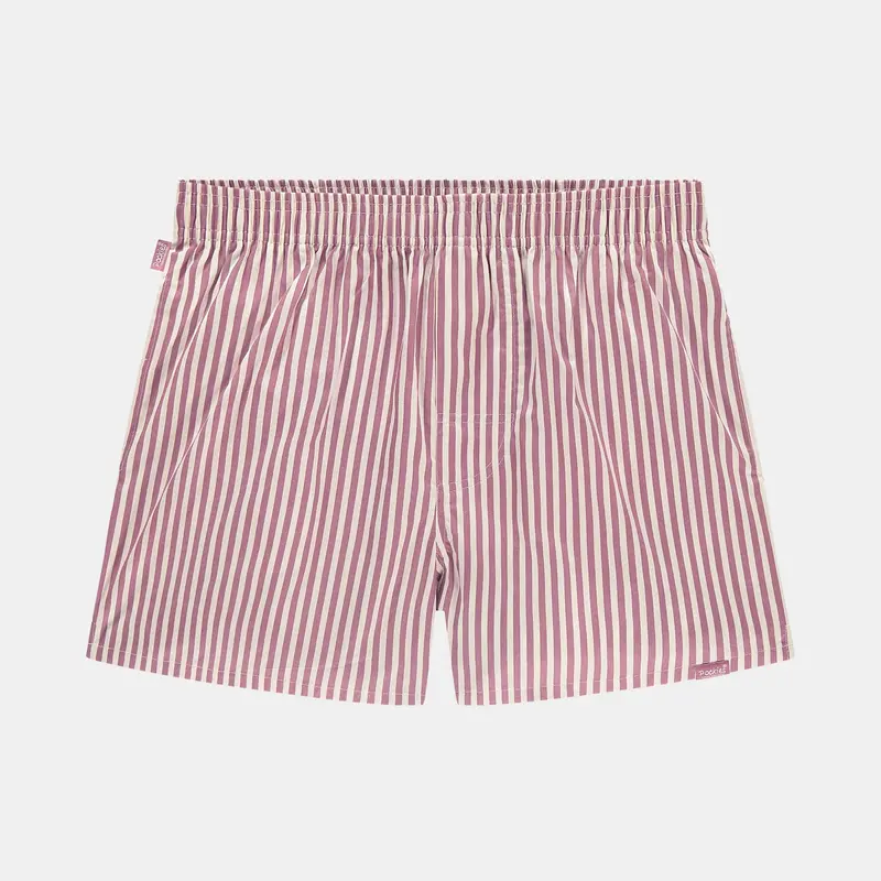Pockies Boxer Shorts Pink Stripe