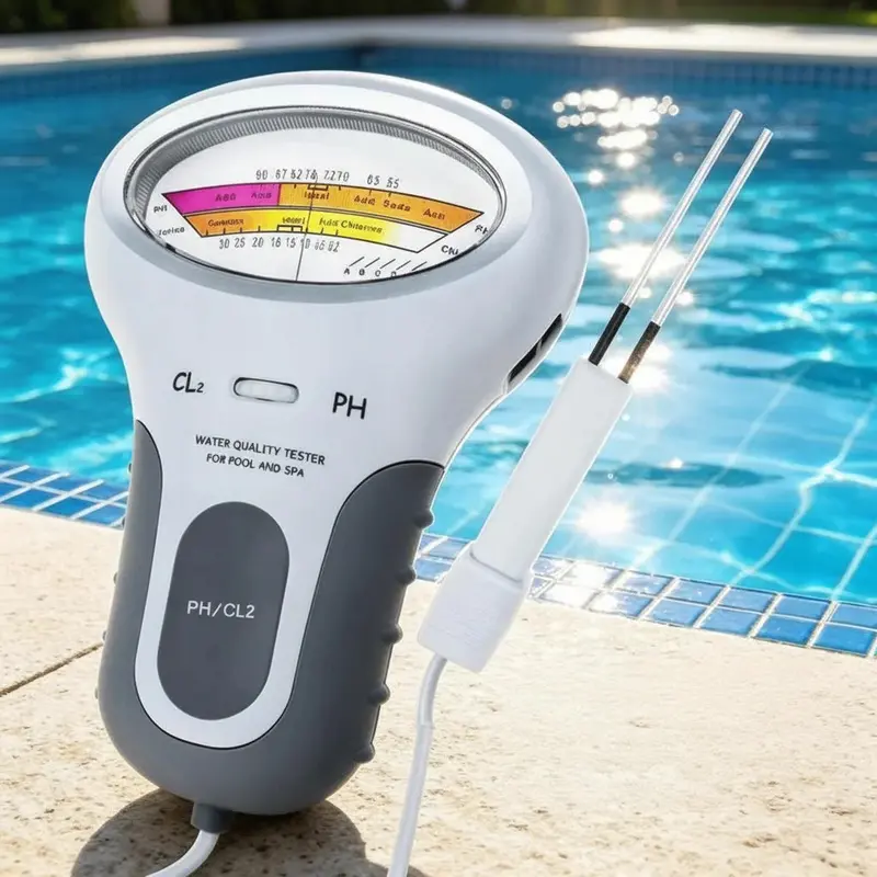 Poolmeter pH & Chloor – Herbruikbare Watertester met Losse Sonde