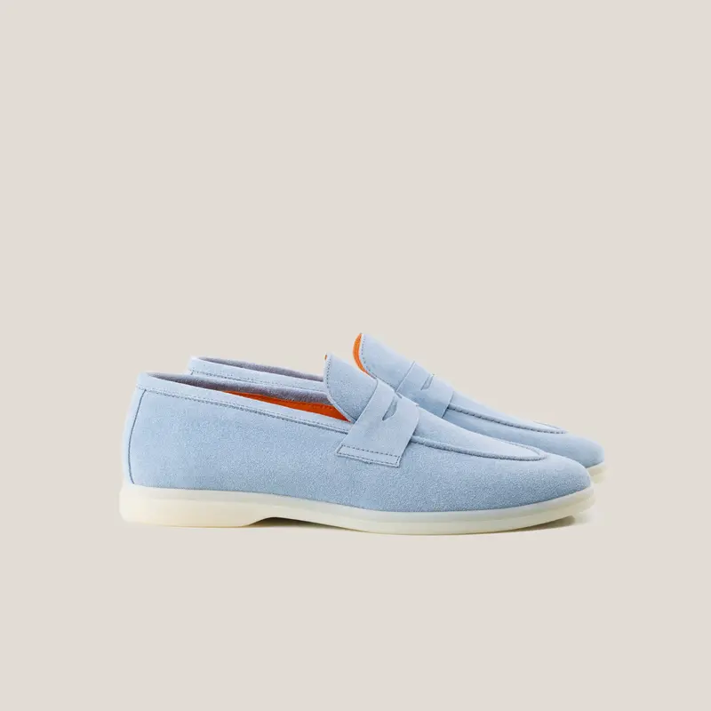 Portofino - Light Blue (Santorini) Suede