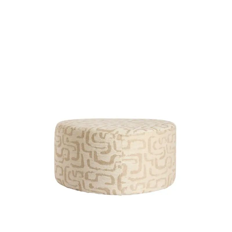 Pouf 68x68x35 cm LIBERIA beige+sand