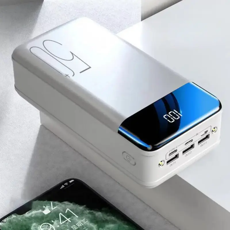 Powerion Powerbank 50.000mAh – Snellladen & Meerdere Aansluitingen