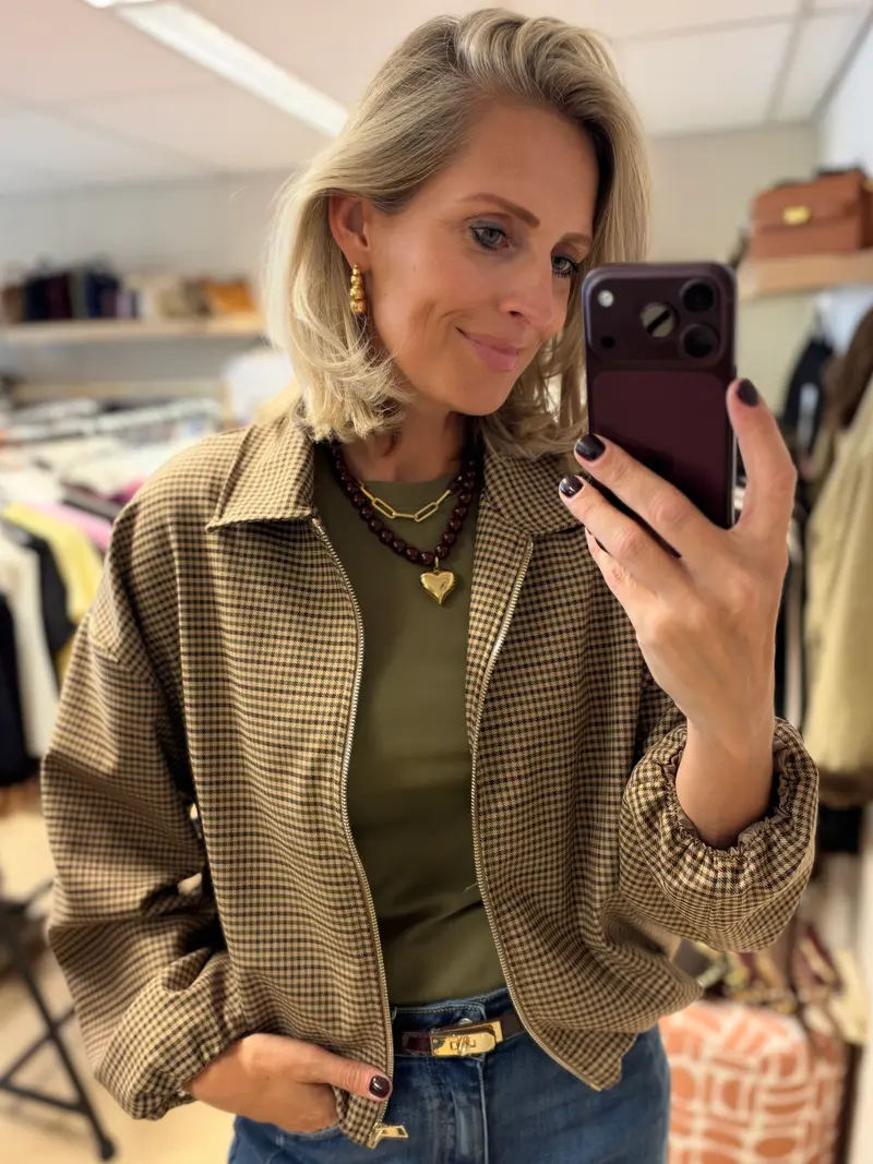PRE ORDER Jack Tartan Ruit Camel Groen Bruin Burgundy