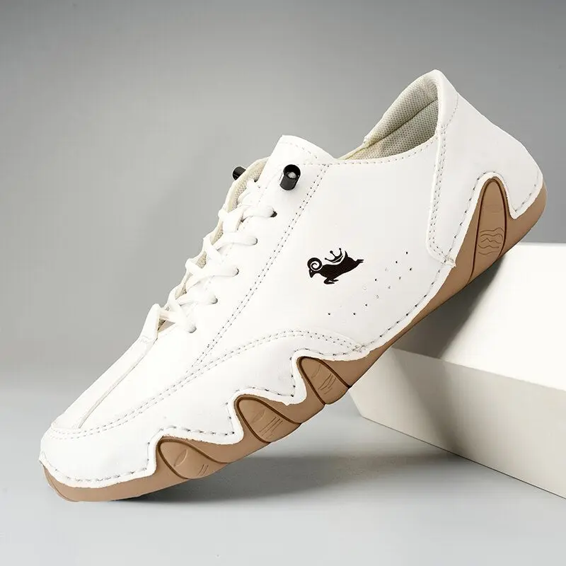 PrimalPath - Barefoot Schoenen in Leerlook (Unisex) - Natuurlijk Comfort & Uitstekende Grip