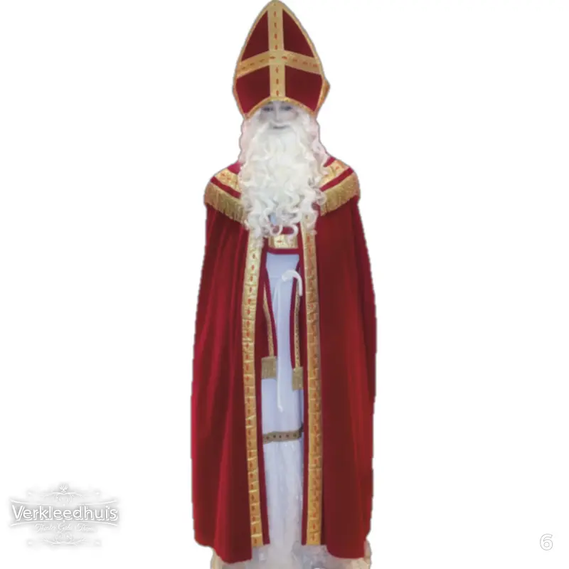 Professioneel Sinterklaas Kostuum – Complete Ex-Verhuurset met Staf