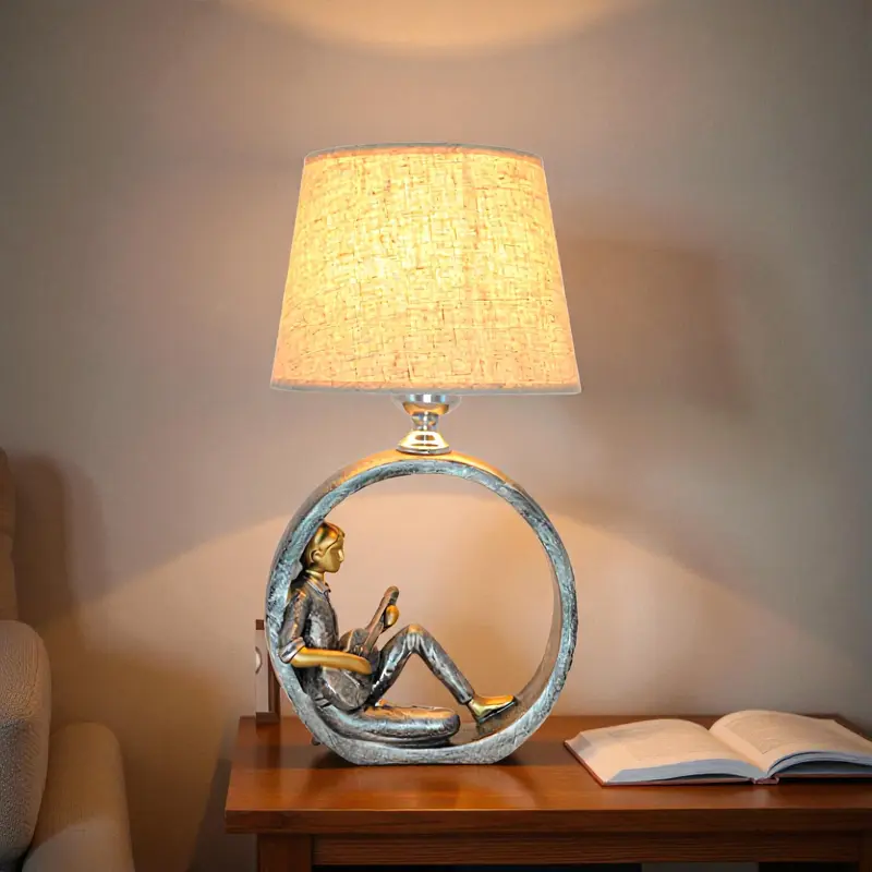 Quelix - LED Tischlampe nordisches Design fürs Schlafzimmer