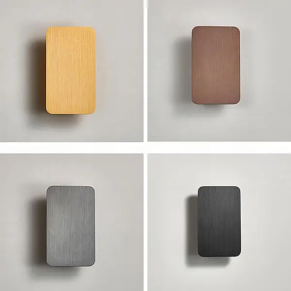 Rechteckige - LED-Wandleuchte, Aluminium