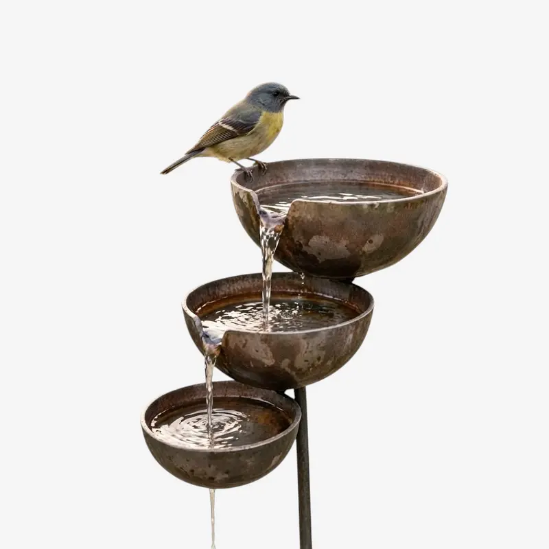 Regnora – 3-stufiges Vogelbad zur Regenwassersammlung